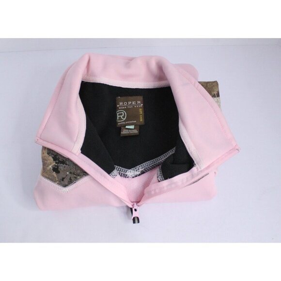 Roper Camo Women's Vest M Pink Brown Western 2 pockets Zip Up Outdoors Hunting - Picture 13 of 13
